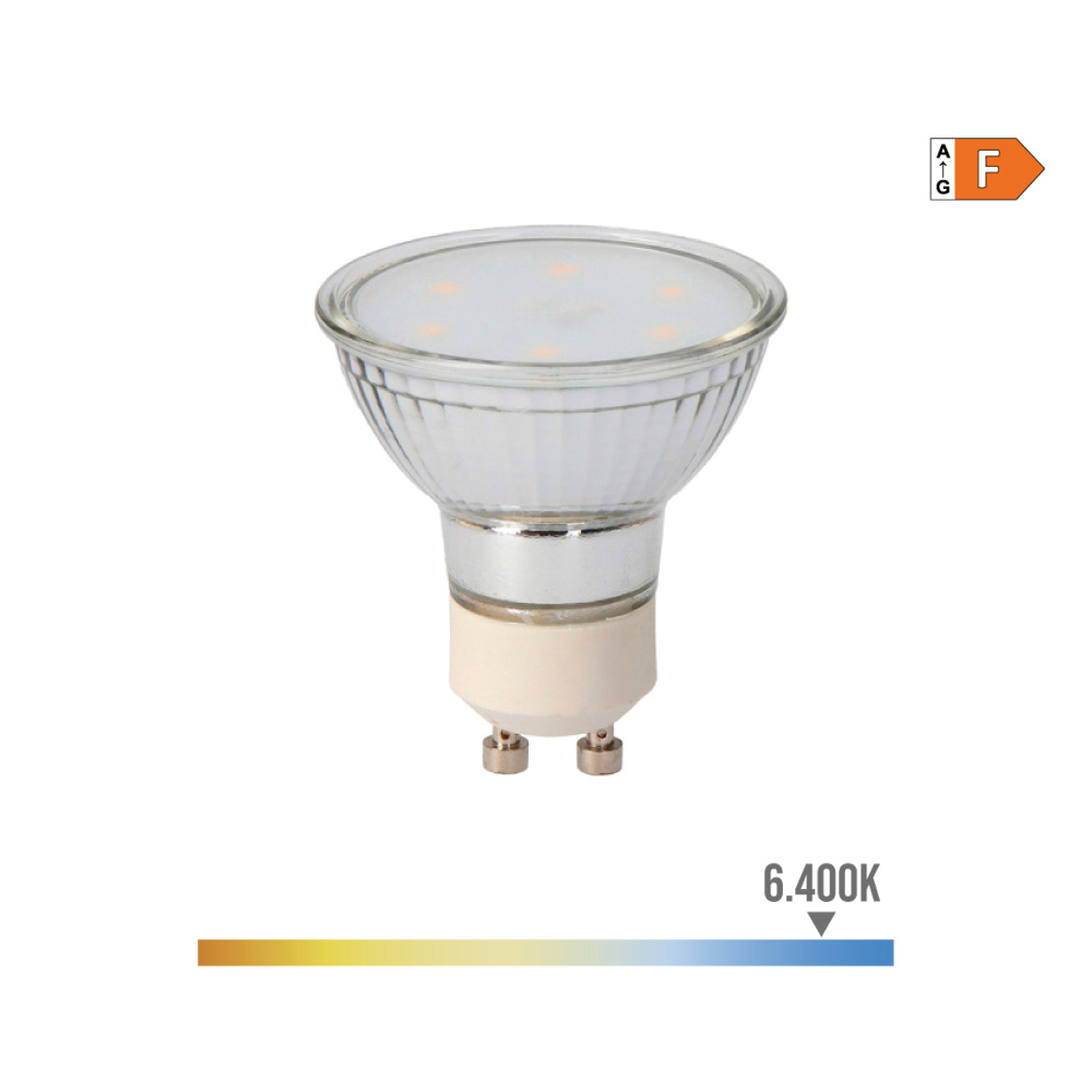 Complacer adyacente cobertura LED LAMP GLASS BODY GU10 5W 400 Lm 6400K COLD LIGHT EDM | EDM Product